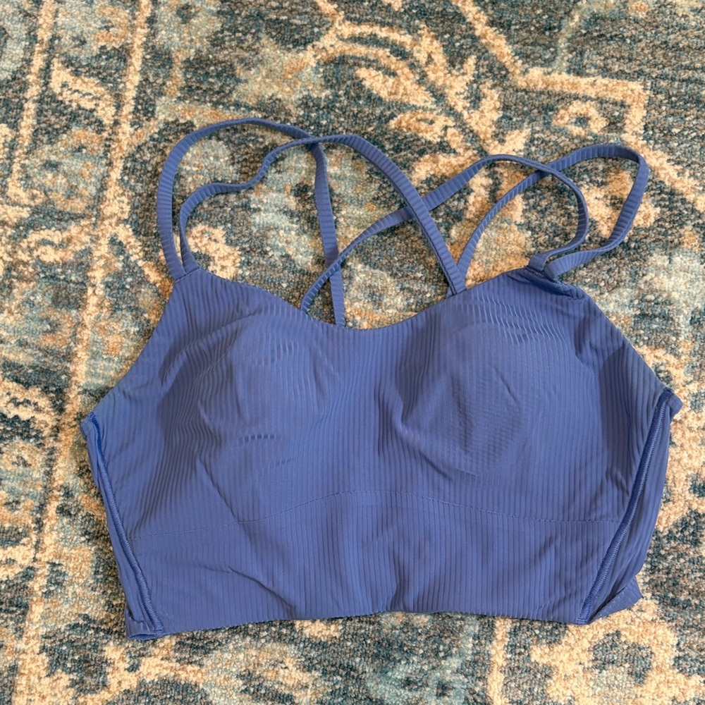 Lululemon Like a Cloud Ribbed Longline Bra Wild Indigo 8